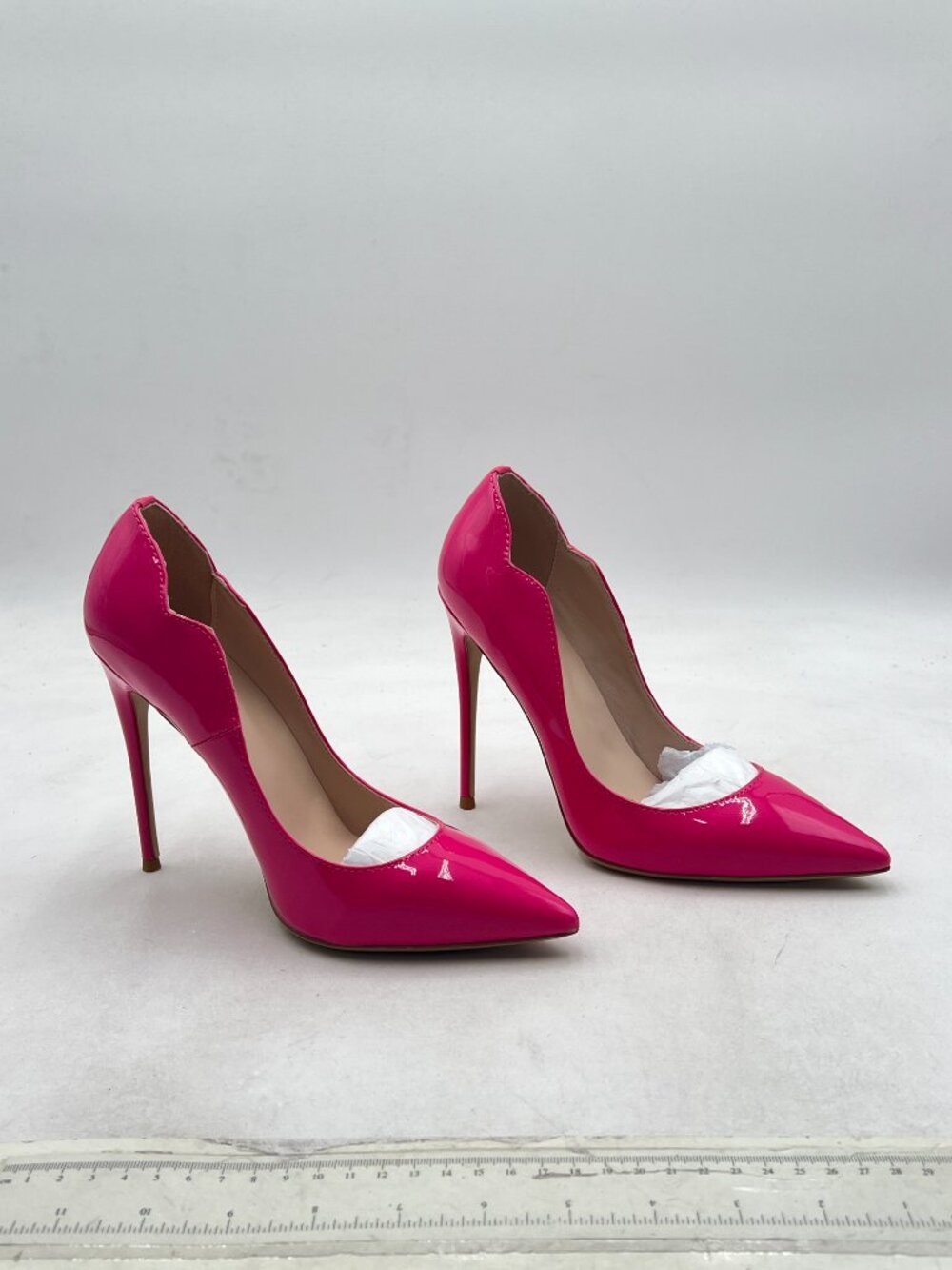 FSJ Hot Pink Pointed Toe High Heels Sexy Stiletto Pumps Office Lady Casual Shoes - Picture 4 of 8